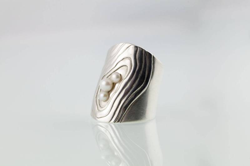 Ring-Manschette - Perlentaucher No.9 von yvedesign