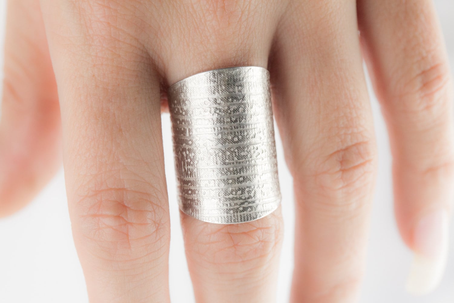 Silberring Manschette von yvedesign