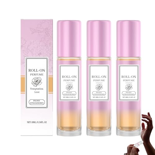 Roller-On-Parfüm für Damen – lang anhaltender blumiger und fruchtiger Duft, leicht und charmant, praktische Reisegröße, sanft zu allen Hauttypen, geeignet für jeden Anlass! (3pcs) von yxcully