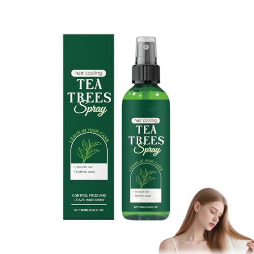 Tea Tree Leave-In Conditioner Spray – Feuchtigkeitsspendendes Spray für krauses Haar und Schuppenlinderung, natürlich und erfrischend für Haar und Haut,leicht und nicht fettend (1pcs) von yxcully