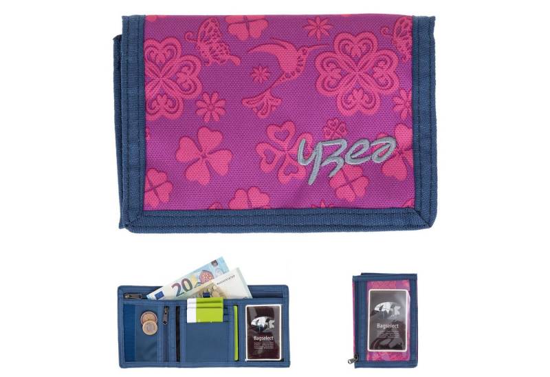 yzea® Geldbörse Schülerbörse Klettbörse Schüler Börse Geldbeutel, Portemonnaie Wallet mit Schlüsselkette Schule Kinder + Trinkflasche von yzea®