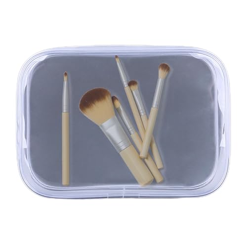 Kosmetische Aufbewahrungstasche - Leichtes Make -up -Pinsel, tragbarer Modeorganisator | Durrable Carrying Case mit Fächern, transparente Reisetacktasche für Geldbeutel, Frauen Mädchen Giifts von yztju