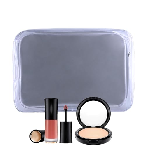 Kosmetische Aufbewahrungstasche - Leichtes Make -up -Pinsel, tragbarer Modeorganisator | Durrable Carrying Case mit Fächern, transparente Reisetacktasche für Geldbeutel, Frauen Mädchen Giifts von yztju