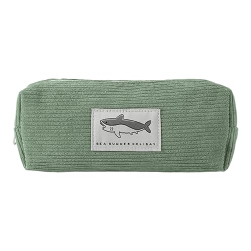 Niedliches Federmäppchen, Hai-Federmäppchen mit großer Kapazität | niedliche Stifttasche, weiche Tierform für Reisen, Arbeit und Schule, grün, Se référer au descriptif, Siehe Beschreibung von yztju