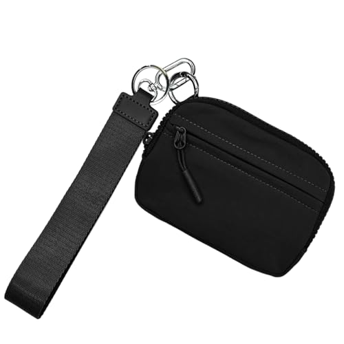 Schlüsselbeutel Brieftasche - Wasserdichte Mini -Münze, Handy Reißverschlussbeutel | Nylon Key Ring Hülle Mit Armbandgurt Für Frauen Tägliche Reisesicherheit Aufbewahrung Outdoor Carry Essentials Trag von yztju