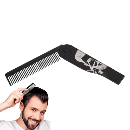 Schnurrbartkämme, faltbarer Bartkamm | Portale Edelstahl faltbare Bürste für Ehemann, Styling, Vater, Männer, Pflege, Reisen, Zuhause, Erwachsene Schnurrbartkämme, faltbarer Bartkamm | Portale Edelstahl faltbare Bürste für Ehemann, Styling, Vater, Männer, Pflege, Reisen, Zuhause, Erwachsene von yztju