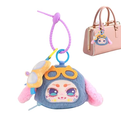 yztju Geldbörse mit Anime-Armband | Plüschgeldetui mit Reißverschluss | niedliche Cartoon-Reißverschluss-Tasche, Tierkosmetik-Handtasche für Mädchen, Zufällige Stile, Se référer au descriptif, Siehe von yztju
