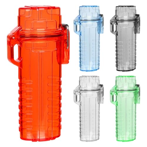 yztju wasserdichte Feuerzeughülle | Aufbewahrungsbehälter Outdoor-Zubehör Feuerzeughalter | Light Weight verfügt über in zufälligen Farben, wasserdichte PP-Hülle, Reisen, Wandern, Camping-Essentials von yztju