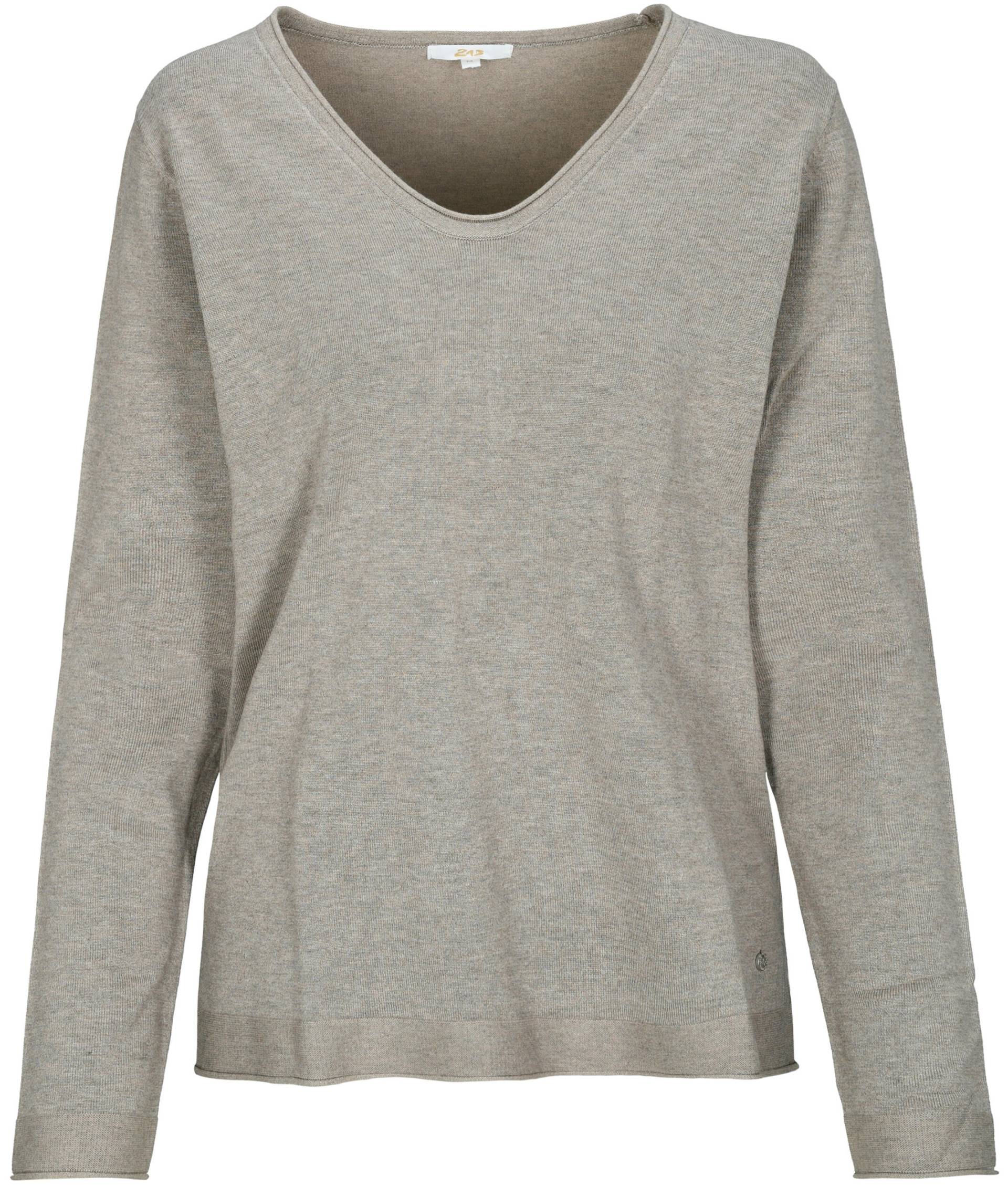 zab company - Da. Basic Pullover taupe mel. - Gr. - M von zab company