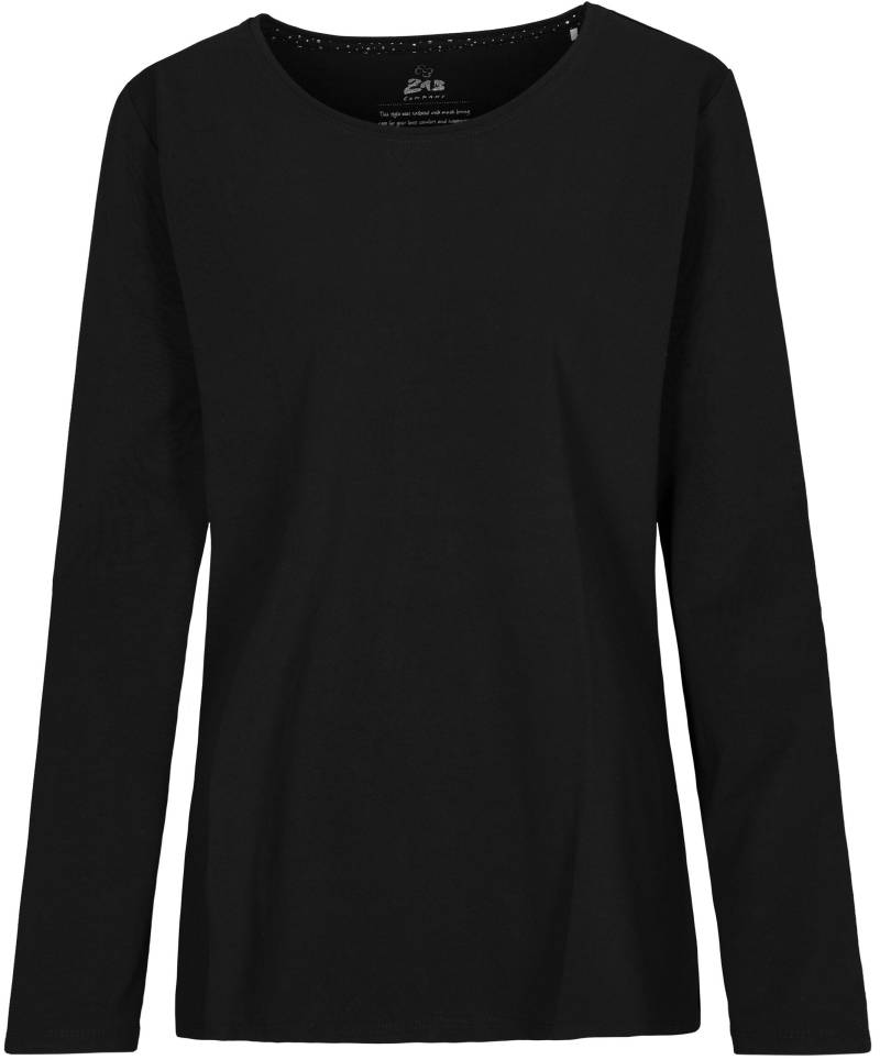 zab company - Da. Basic Shirt, 1/1 Arm, uni schwarz - Gr. - 38 von zab company