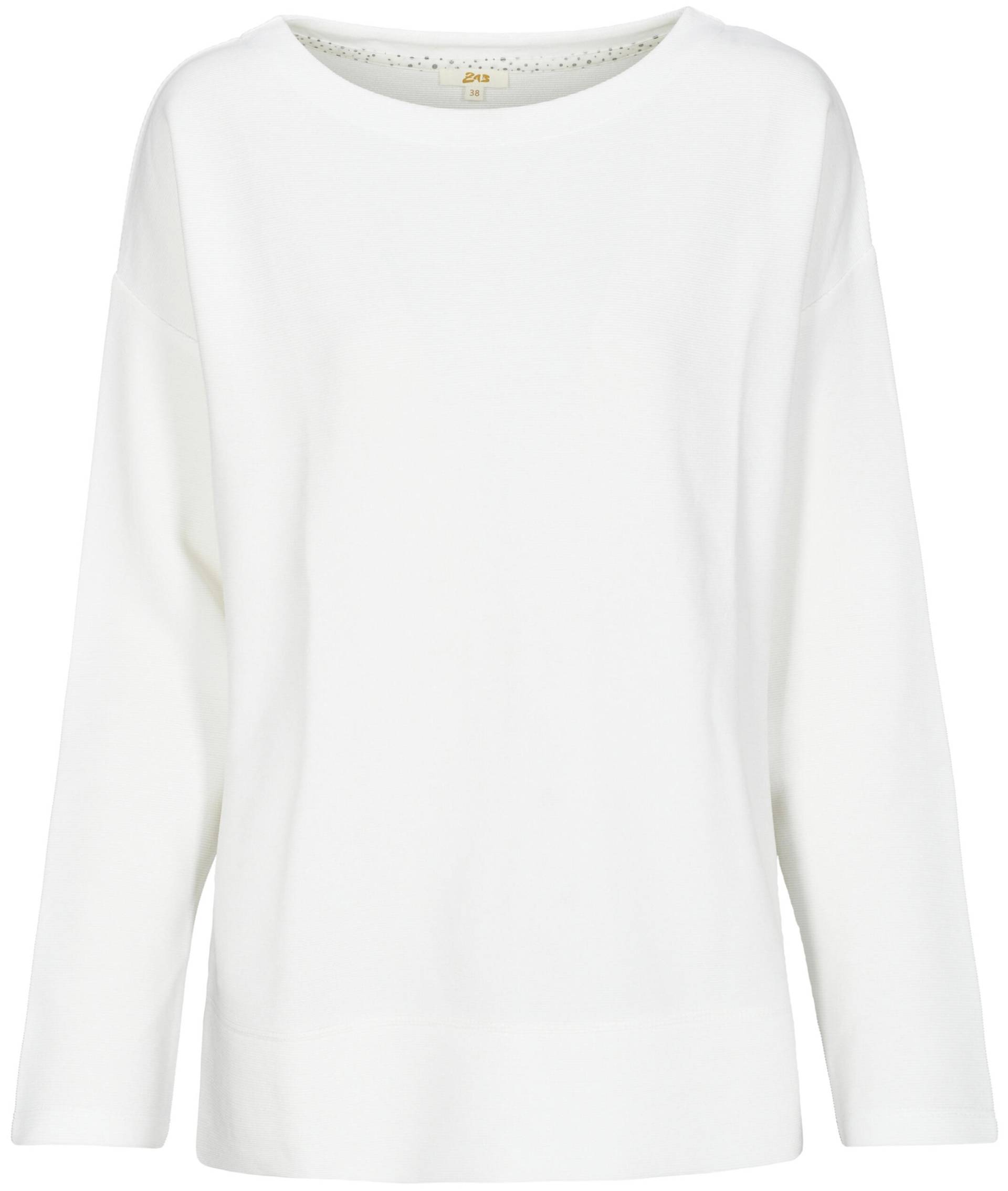 zab company - Da. Basic Struktur-Shirt offwhite - Gr. - 40 von zab company