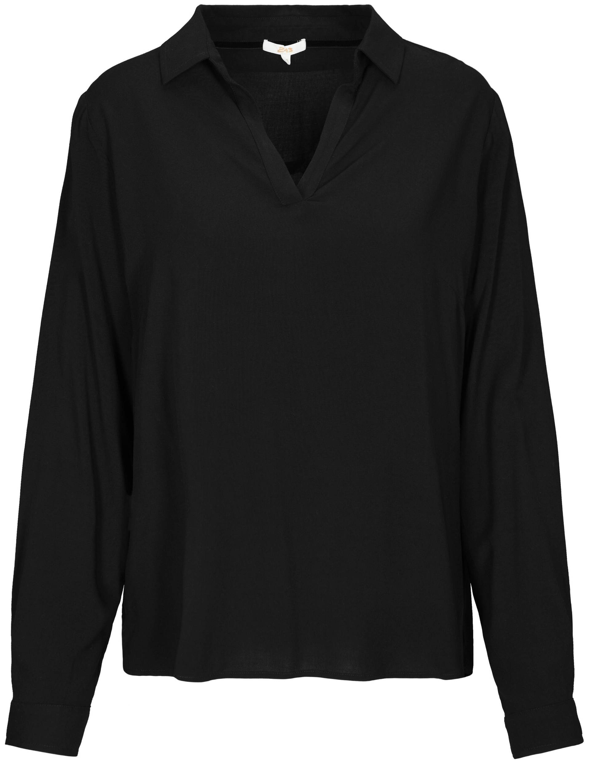 zab company - Da. Bluse, 1/1 Arm schwarz - Gr. - 46 von zab company