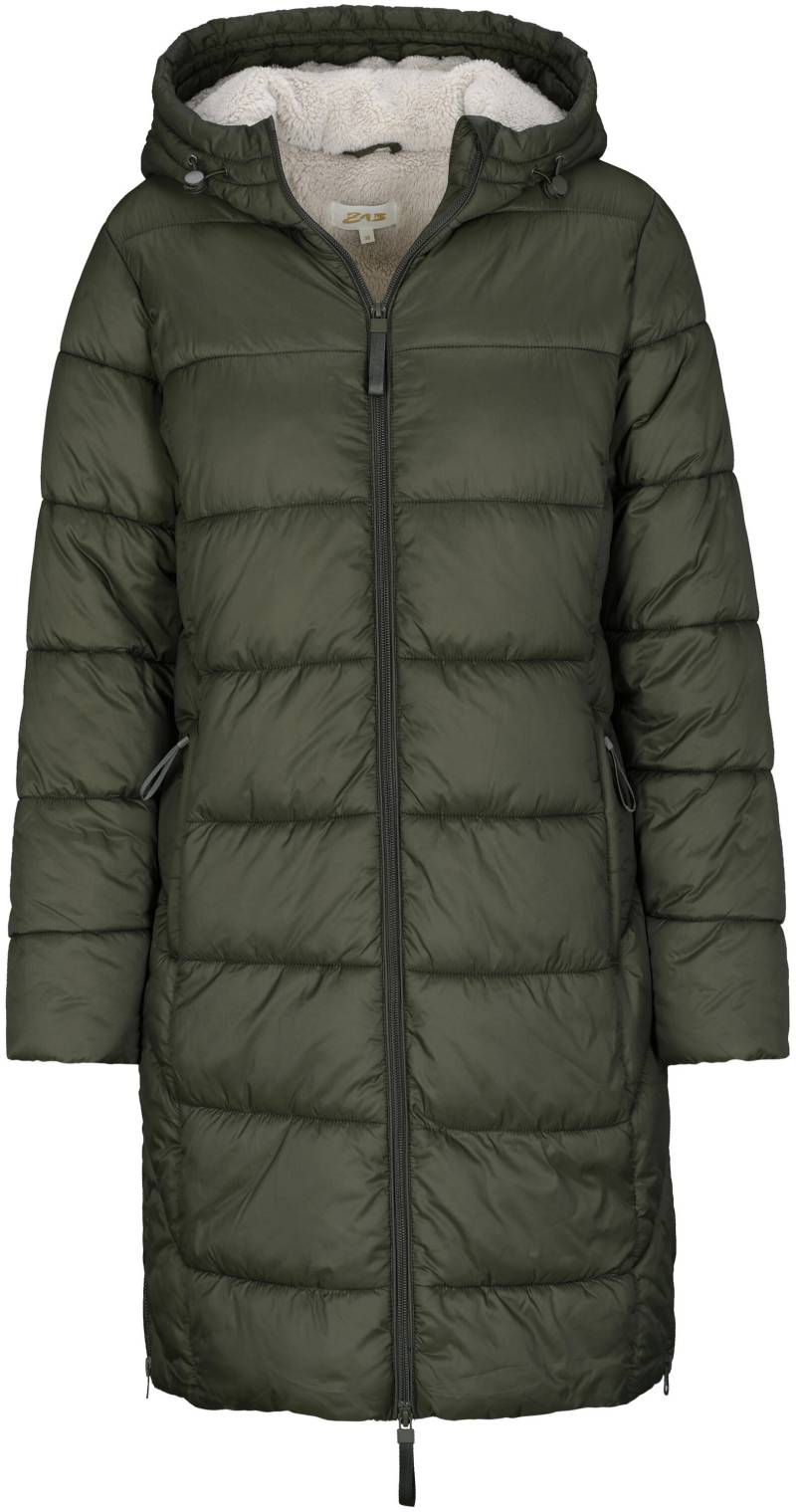 zab company - Da. Mantel mit Teddyfell tanne - Gr. - 38 von zab company