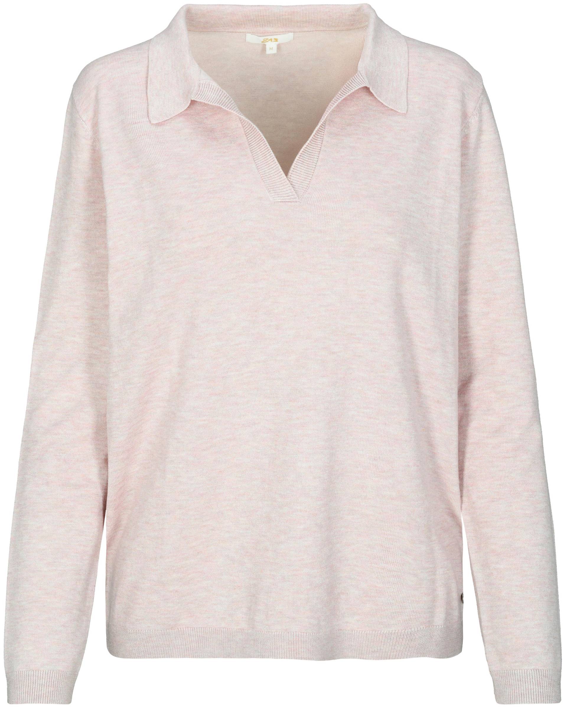 zab company - Da. Pullover, mit Polokragen mauve mel. - Gr. - L von zab company