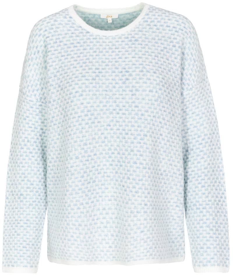 zab company - Da. Rdh.-Pullover, 1/1 Arm himmel blau mel. - Gr. - L von zab company