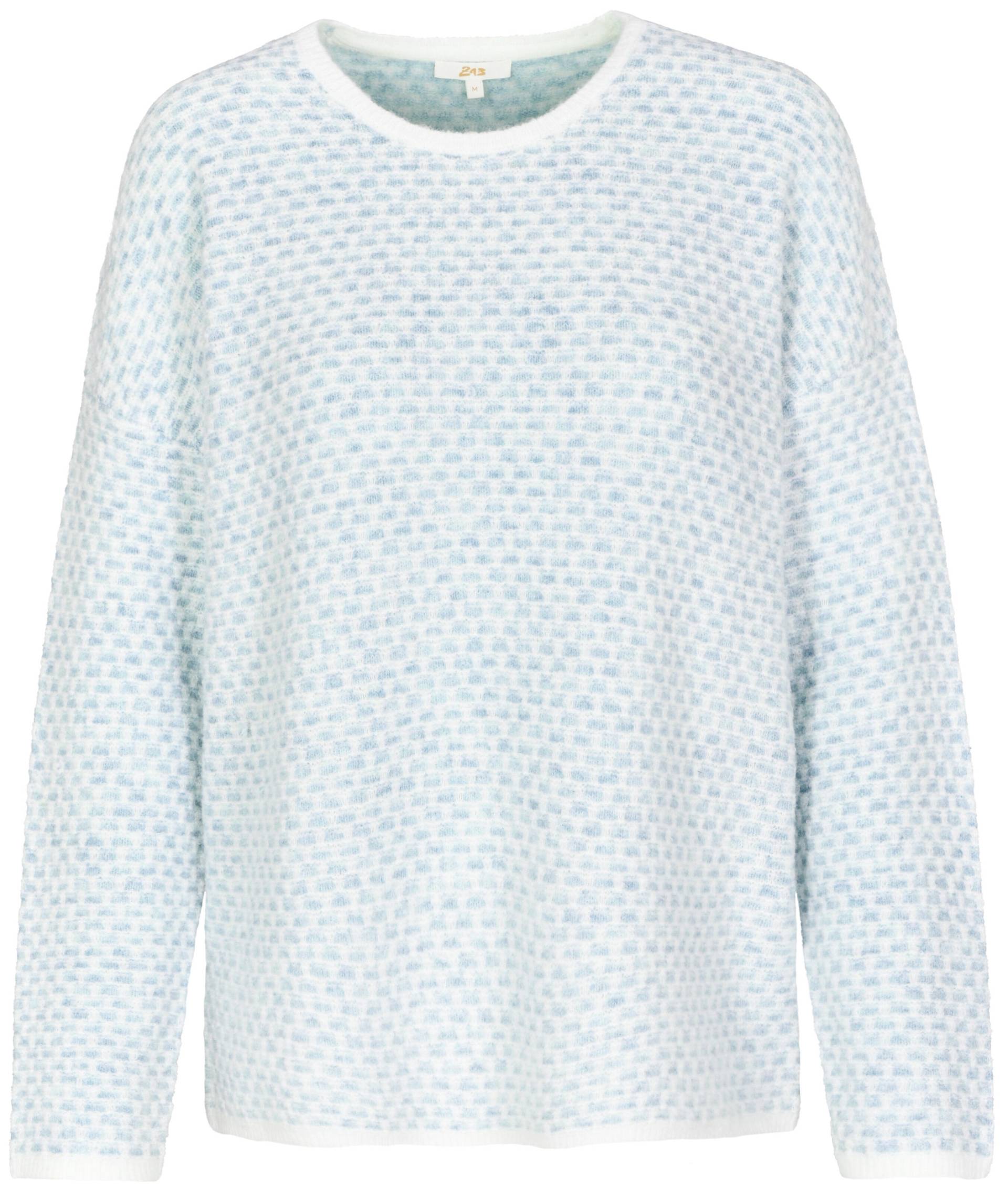 zab company - Da. Rdh.-Pullover, 1/1 Arm himmel blau mel. - Gr. - S von zab company