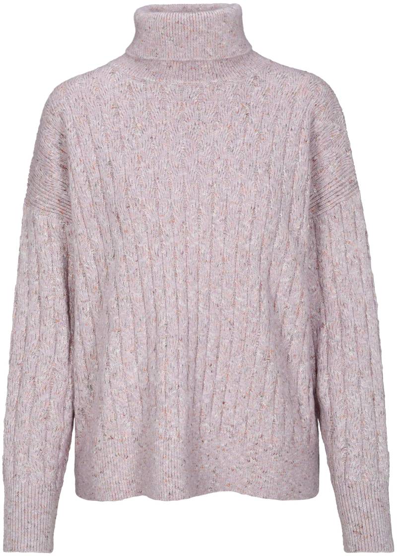 zab company - Da. Rollkragen Pullover, Zopf mauve mel. - Gr. - L von zab company