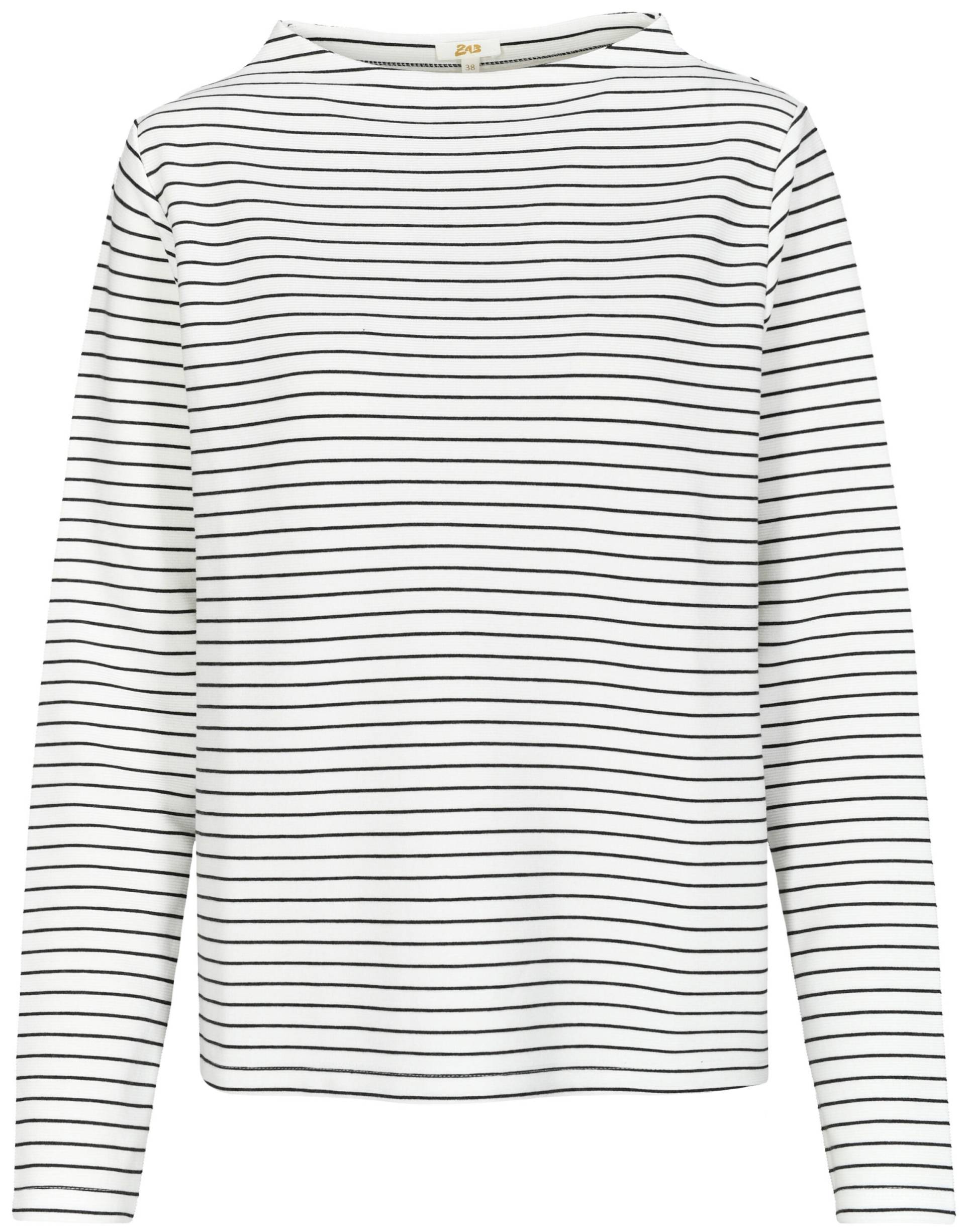 zab company - Da. Shirt, Ringel, Struktur offwhite/anthra - Gr. - 38 von zab company