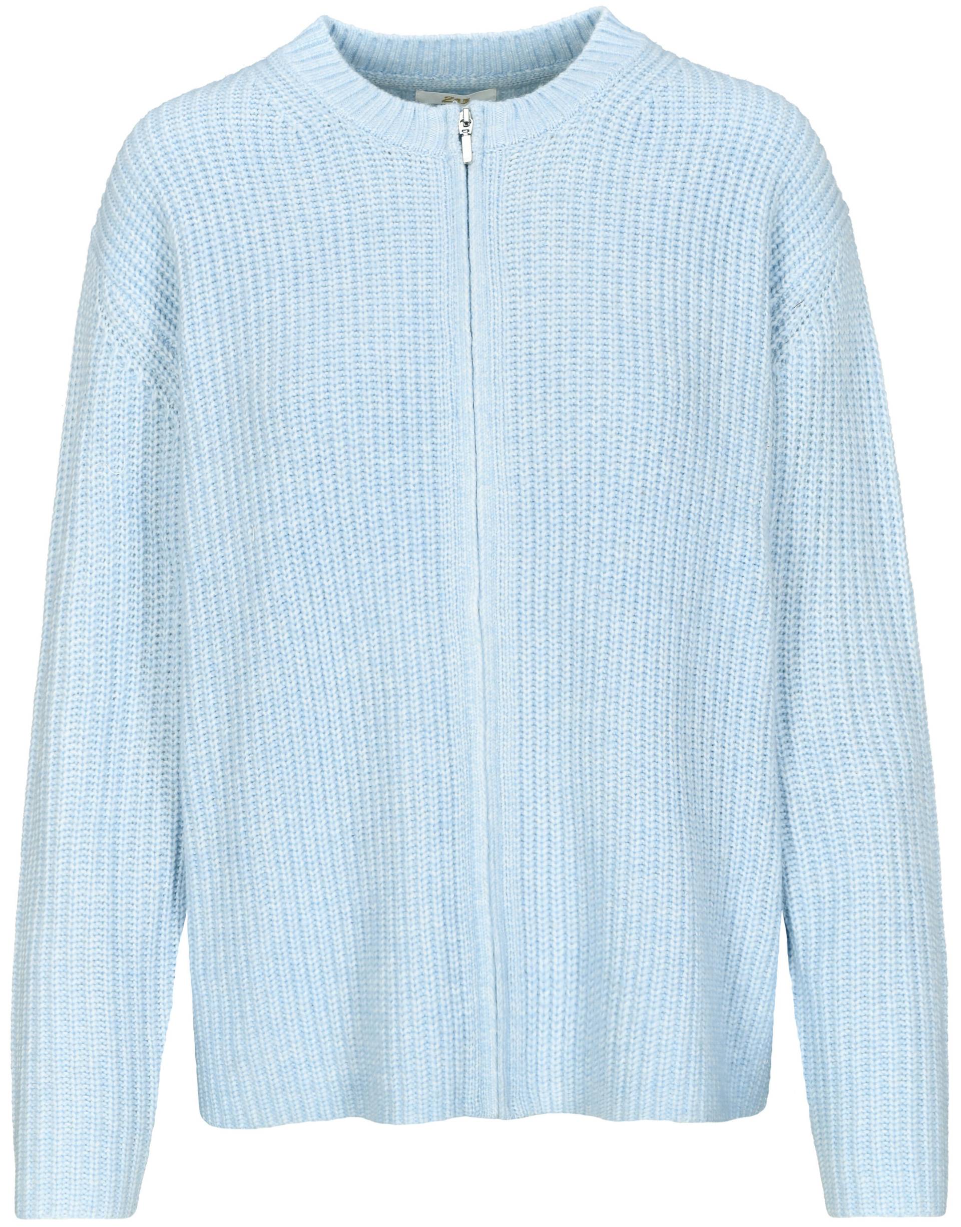 zab company - Da. Strick-Jacke, 1/1 Arm himmel blau mel. - Gr. - XL von zab company