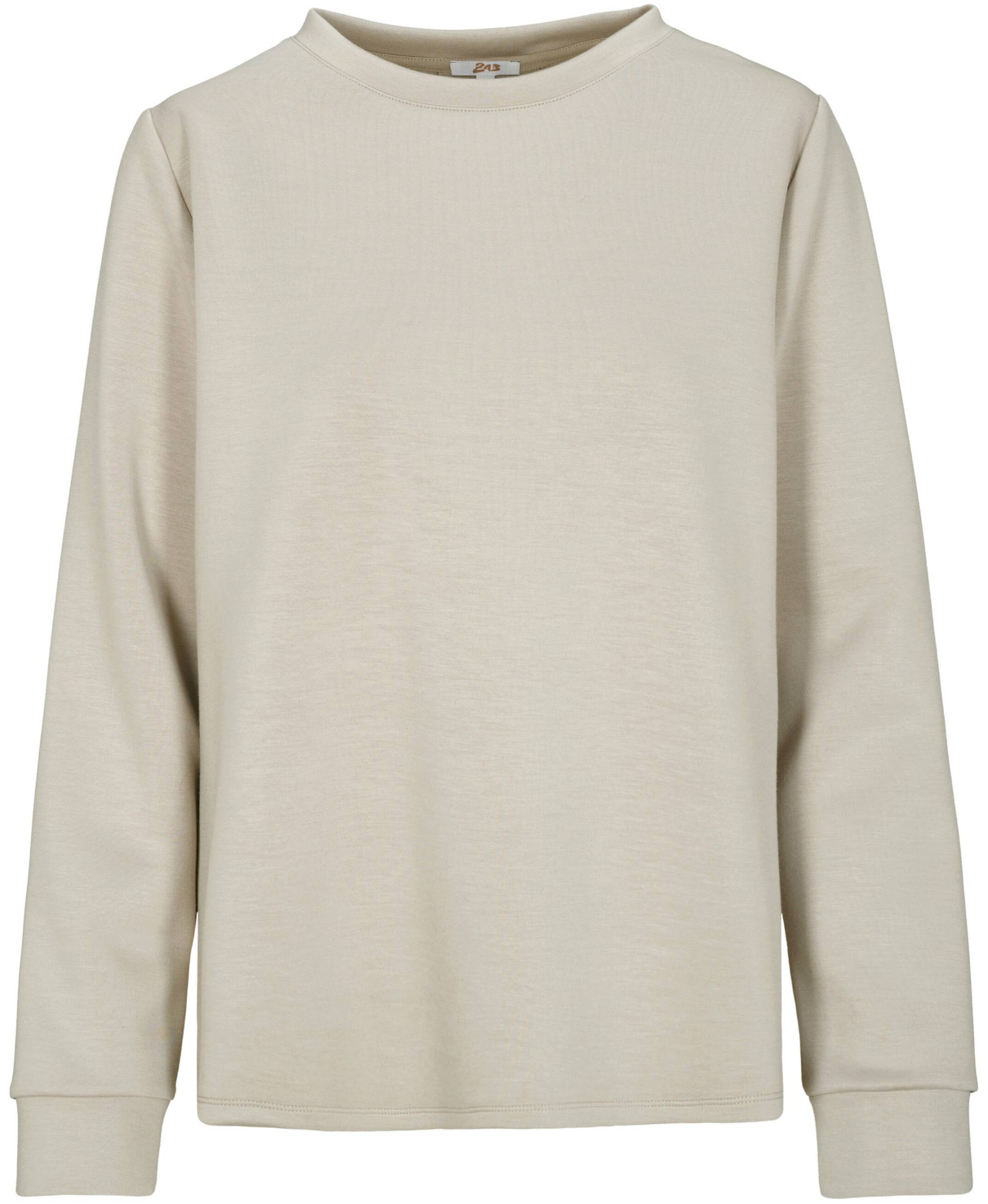 zab company - Da. Sweat-Shirt, 1/1 Arm taupe - Gr. - 42 von zab company
