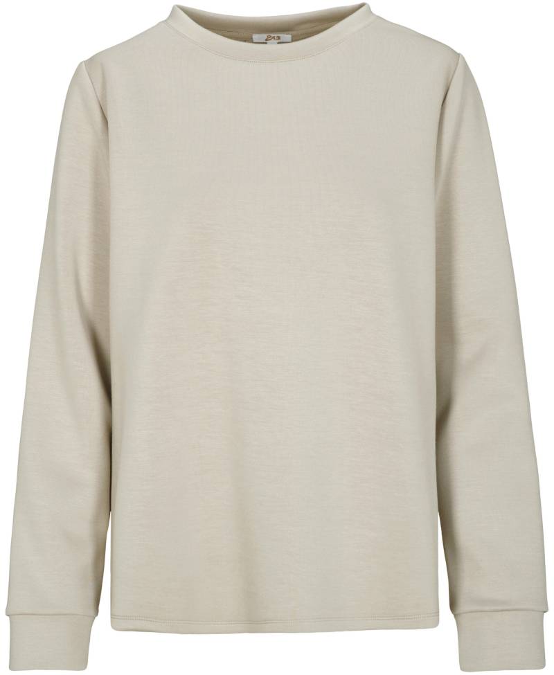 zab company - Da. Sweat-Shirt, 1/1 Arm taupe - Gr. - 42 von zab company