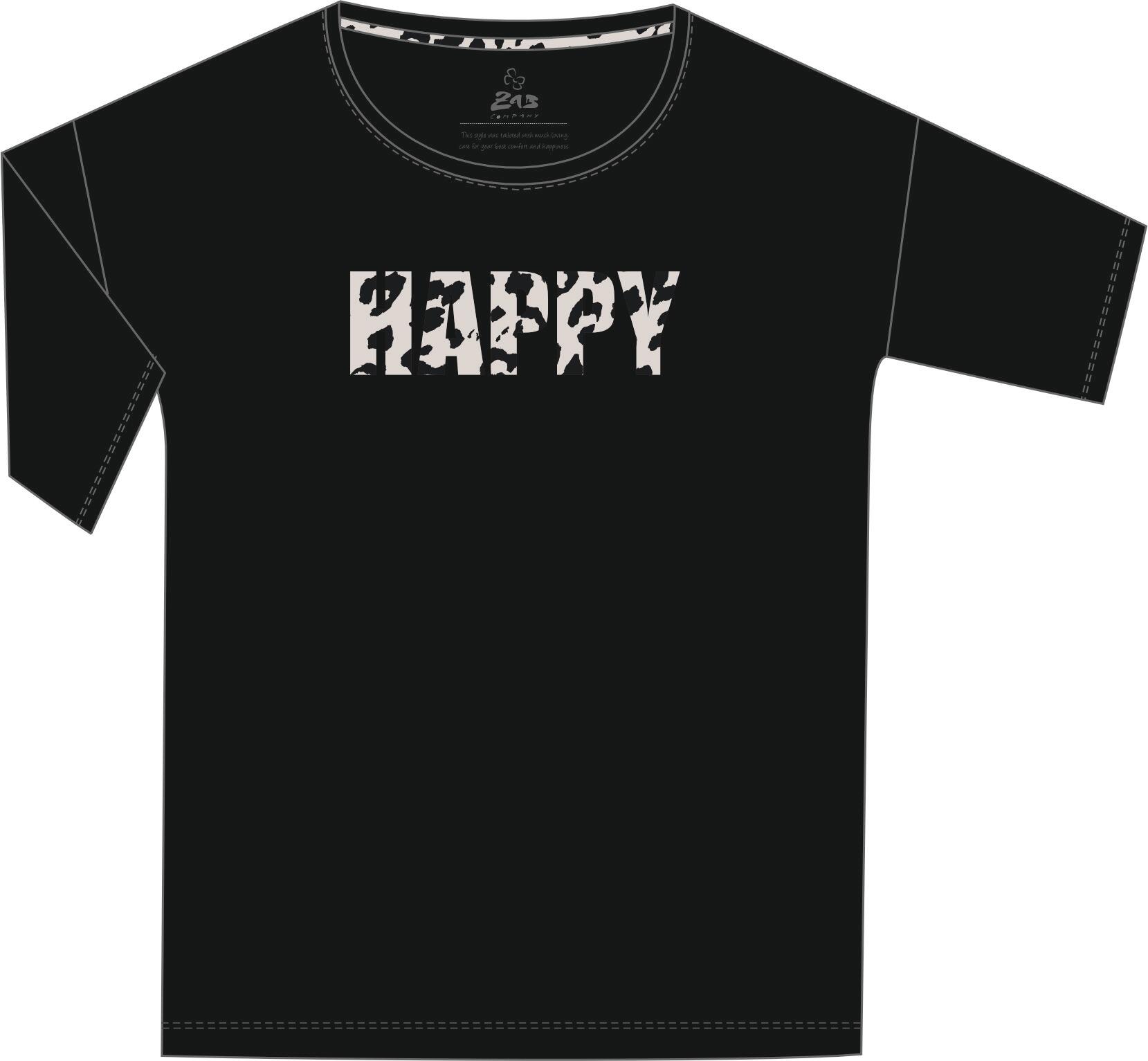 zab company - Da.-T.-Shirt, 1/2 Arm schwarz - Gr. - 38 von zab company