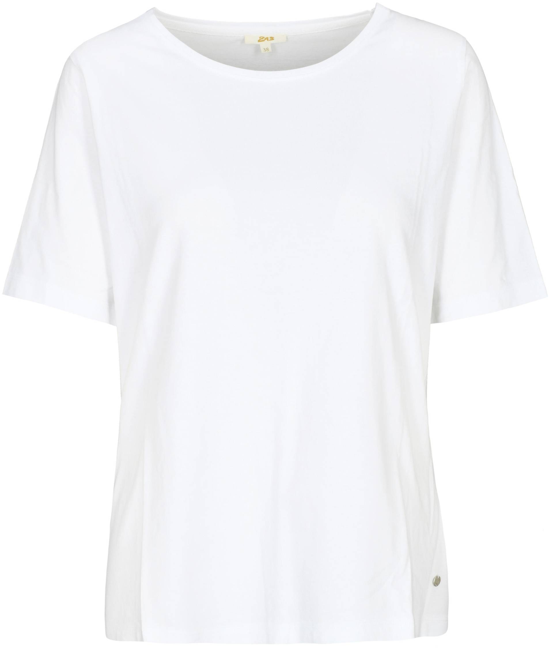 zab company - Da.-T.-Shirt, 1/2 Arm weiss - Gr. - 44 von zab company