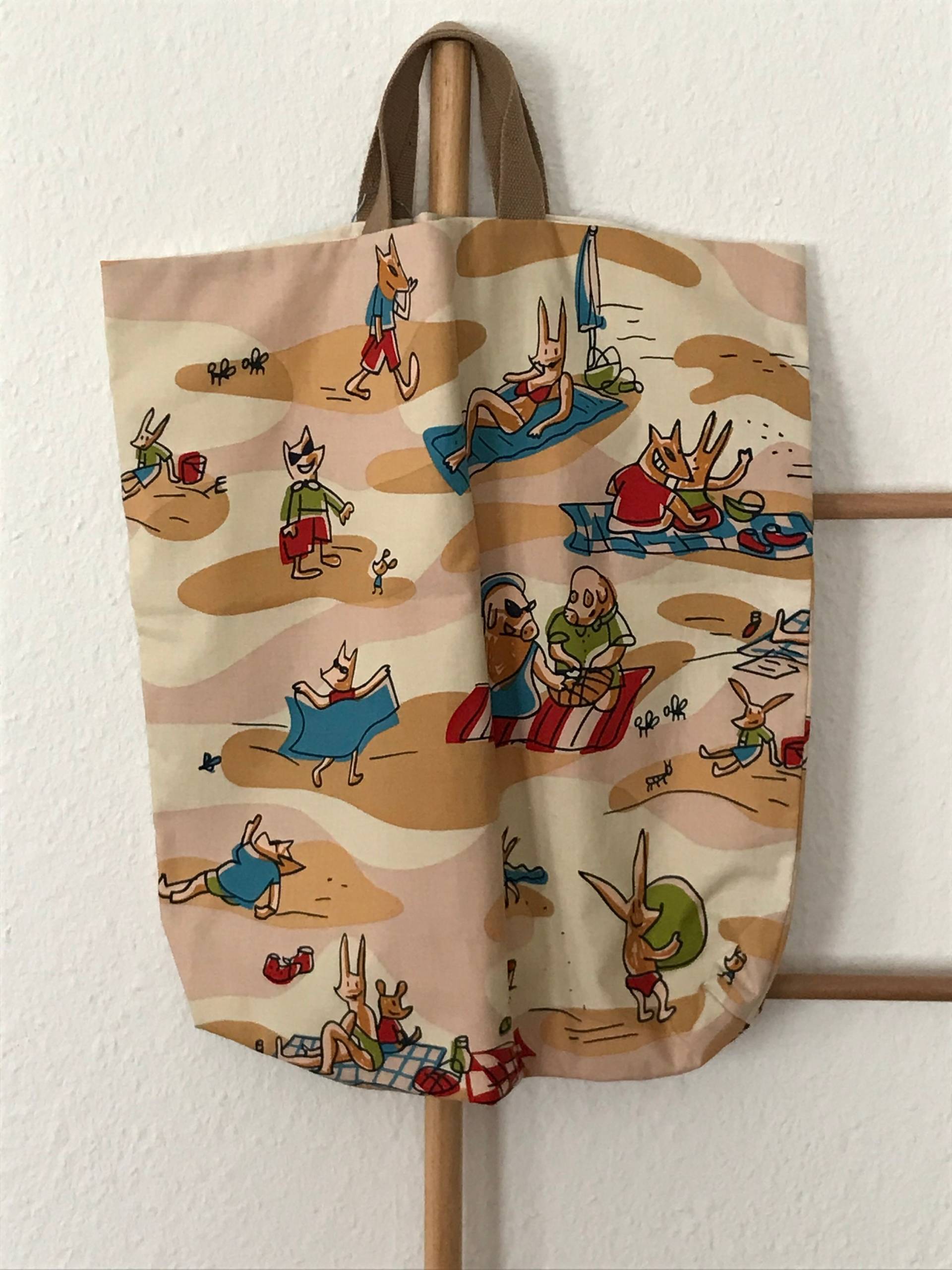 Einkaufsbeutel Vintage Tragetasche Gefüttert Beutel Baumwollbeutel Strandtasche Büchertasche Kawaii Japan Schweine Am Strand Nachhaltig Tote Einkaufsbeutel Vintage Tragetasche Gefüttert Beutel Baumwollbeutel Strandtasche Büchertasche Kawaii Japan Schweine Am Strand Nachhaltig Tote von zakkayavintage