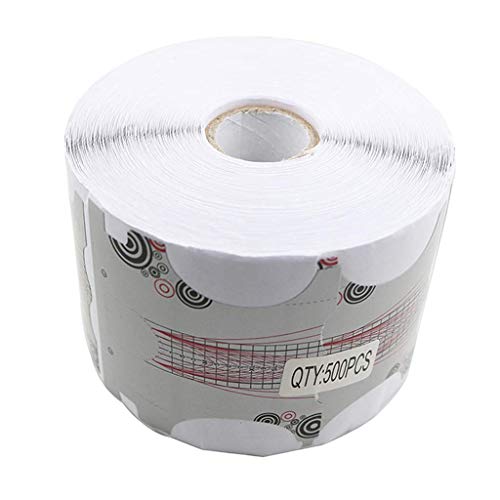 zalati Nagelformen 500 Stück Aufkleber Verlängerung Papierhalter Zahlen Markierte Anleitung für Gel Acryl Nagelverlängerung Kunst von zalati