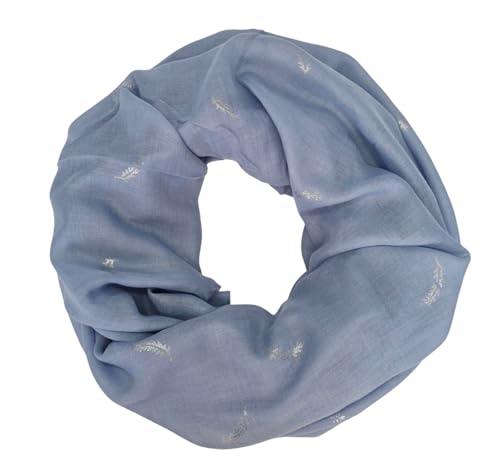 Damen Loop Schal, Schlauchschal dünn, Halstuch, Rundschal Tücher Farbverlauf Aquarell 100% weiche Viskose von zarolo