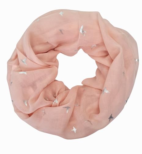 Damen Loop Schal, Schlauchschal dünn, Halstuch, Rundschal Tücher Farbverlauf Aquarell 100% weiche Viskose von zarolo