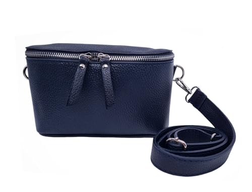 Trendige Damen Hüfttasche mit Gurt, Brusttasche, Gürteltasche,Cross Body Tasche, Umhängetasche italienisches Echtleder von zarolo