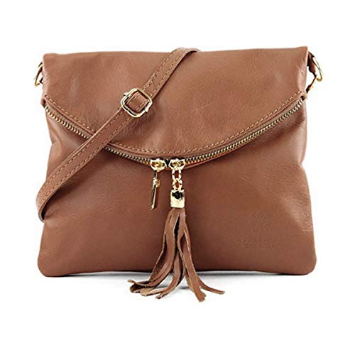 zarolo Damen Leder Tasche klein, Damen Umhängetasche, Pochette, Minibag echtes Leder italienische Handarbeit von zarolo