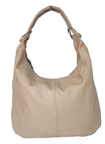 zarolo Damen Tasche echt.Leder, Leder Beuteltasche, Schultertasche, Tote Bag Leder, Leder Beutel Damen von zarolo