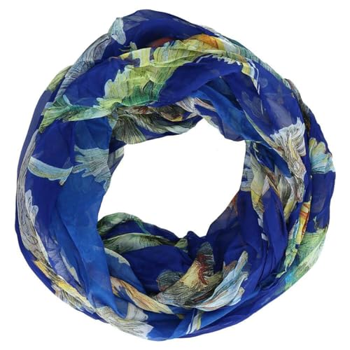 zarolo Loop - Schal/Schlauchschal Floral Muster in verschiedenen Farben, leicht & seidig von zarolo