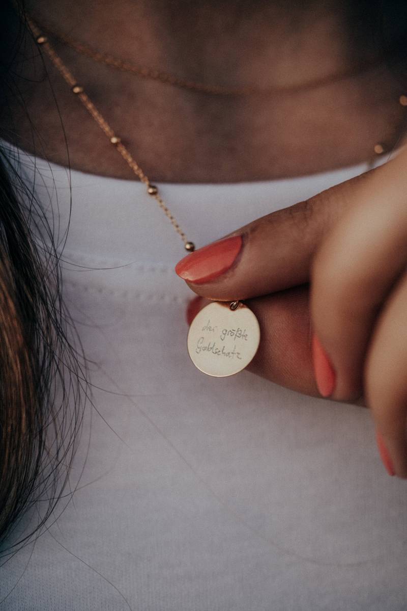 Gravuranhänger "Deine Handschrift" Gravuranhänger "Deine Handschrift" von zartglaenzend