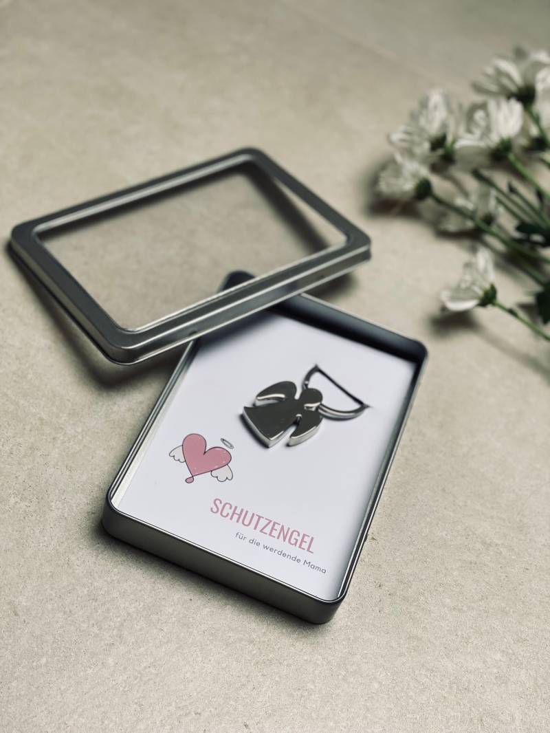 Schutzengel Für Schwangere/Werdende Mama Schlüsselanhänger Engel Glücksbringer Geschenk Muttertag von zauberVilla