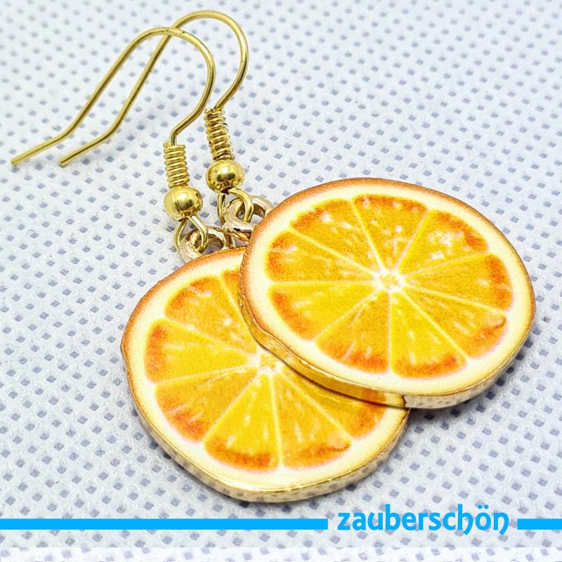 Lecker Orange Als Ohrringe von zauberschoeneWelt