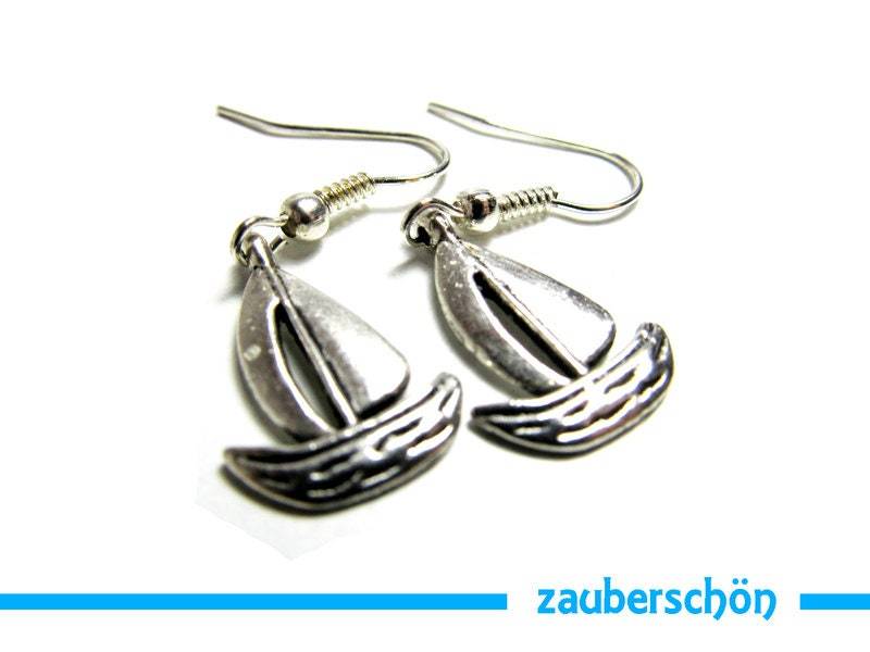 Segelboot Ohrringe von zauberschoeneWelt