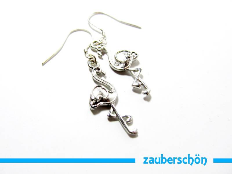 Zarte Flamingo Ohrringe von zauberschoeneWelt