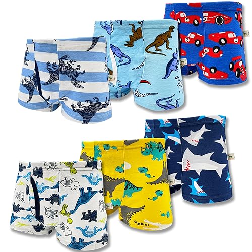 Zebricolo 10er-Pack Unterhosen Jungen Boxershorts Jungen 100% Baumwolle Kinder Unterhosen Jungen 2023 Neu（Zufällige6-10er-Pack (as3, Age, 2_Years, 3_Years, Regular, BJ-6 Pack) von Zebricolo