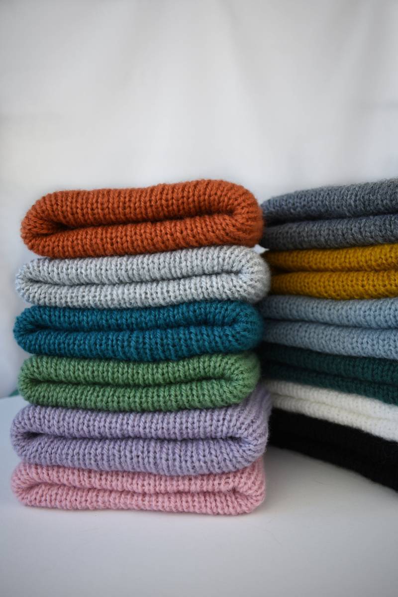 Acryl Beanie/Mehrere Farben Wintermütze Gestrickt Vegan Friendly von zeepieandco