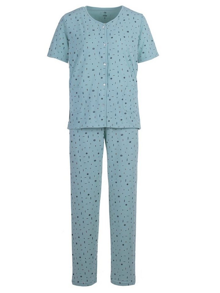 zeitlos Schlafanzug Pyjama Set Kurzarm - Auge von zeitlos