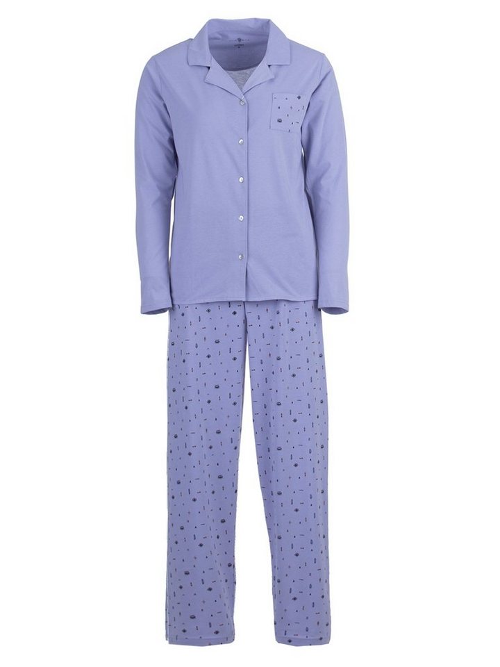 zeitlos Schlafanzug Pyjama Set Langarm - Auge von zeitlos