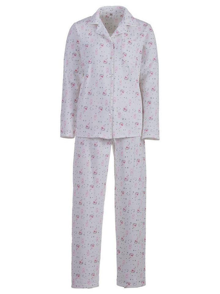 zeitlos Schlafanzug Pyjama Set Thermo - Schwan Schleife von zeitlos