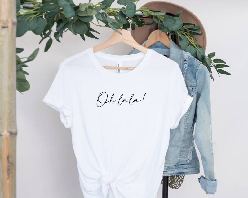 Bügelbild, Oh Lala, Statement T - Shirt Bügelbild, Oh Lala, Statement T - Shirt von zeitloseSchaetze