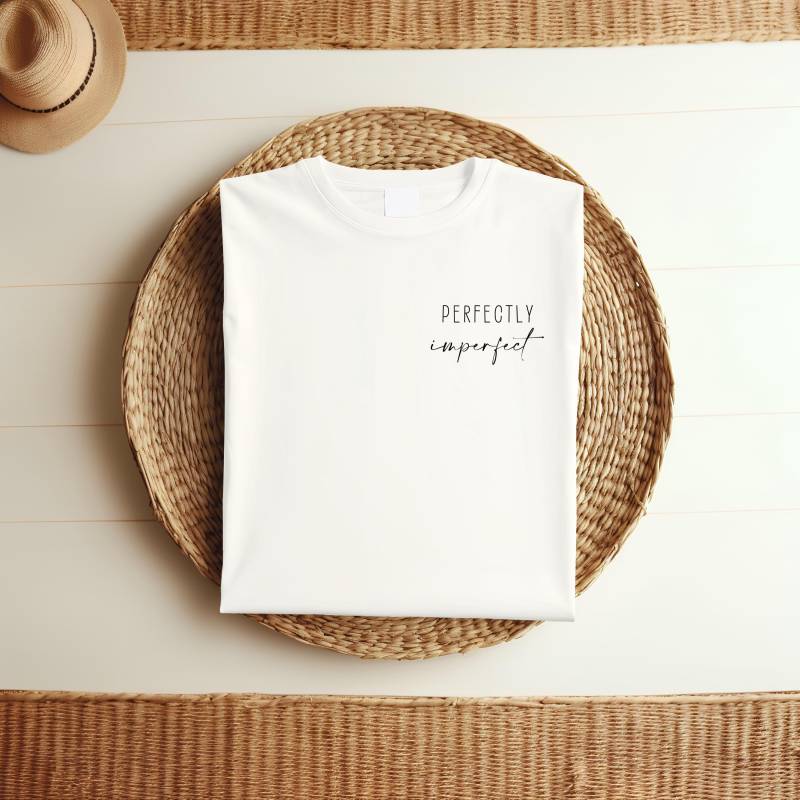 Bügelbild, Perfectly Imperfect, Spruch T-Shirt, Statement T-Shirt Bügelbild, Perfectly Imperfect, Spruch T-Shirt, Statement T-Shirt von zeitloseSchaetze