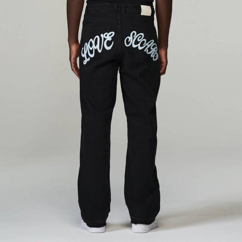 Love Scars Backprint Jeans Schwarz Love Scars Backprint Jeans Schwarz von zeitloszurich