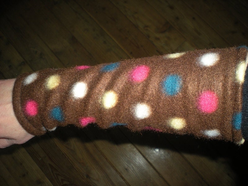 Armstulpen Pulswärmer Dots Multicolor von zeitschnur