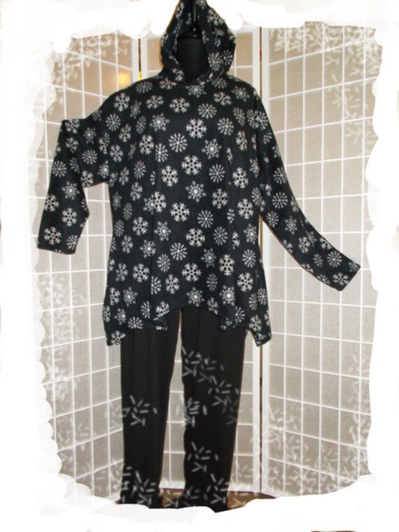 Hoodykapuzenpulloverschneeflockenxl von zeitschnur